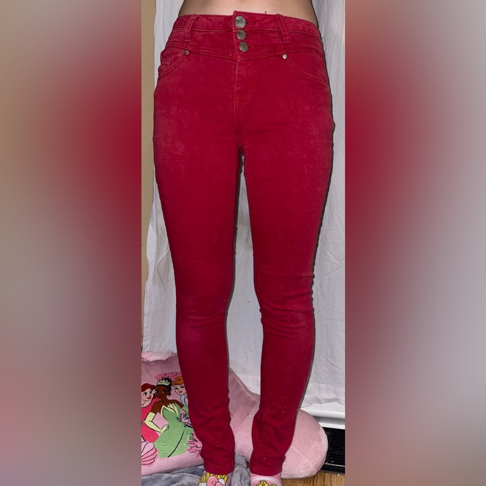 Red Skinny Jeans